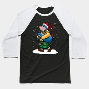 The Scottish Mole Of Kintyre Plays Bagpipes At Christmas! Baseball T-Shirt